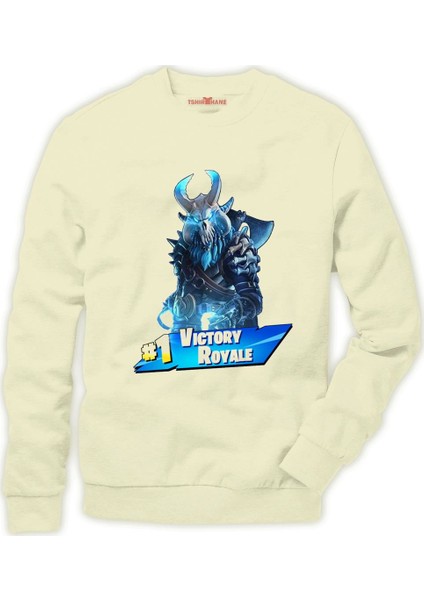 Fortnite #1 Victory Royale ragnarok Erkek Sweatshirt