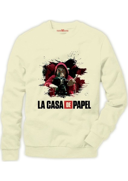La Case de Papel Dali El Profesor tokyo Erkek Sweatshirt