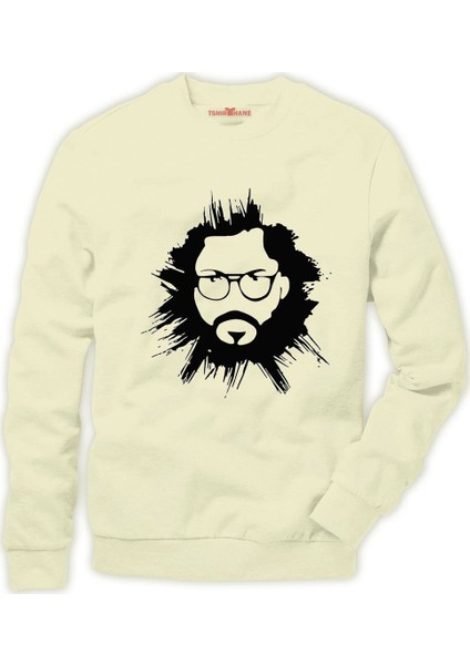 La Case de Papel El Profesor brush Erkek Sweatshirt