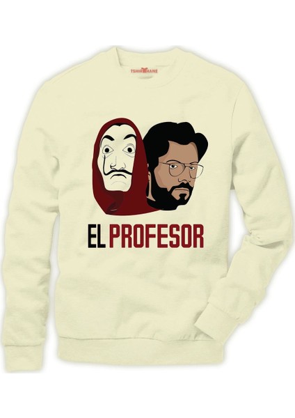 La Case de Papel El Profesor Dali Erkek Sweatshirt