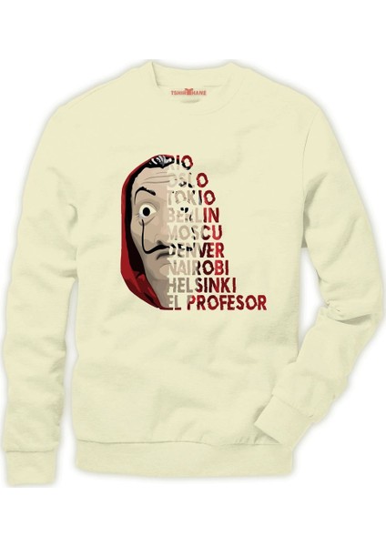 La Case de Papel Nombres De Papel Erkek Sweatshirt