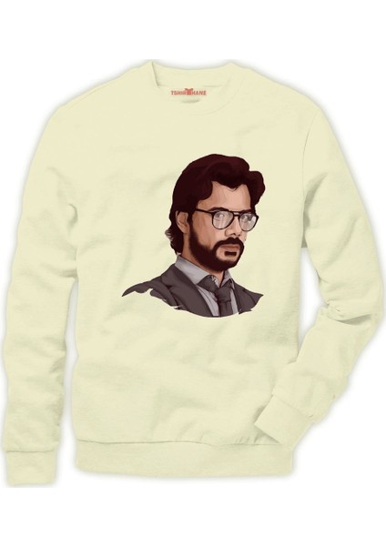 La Case de Papel profesör Erkek Sweatshirt