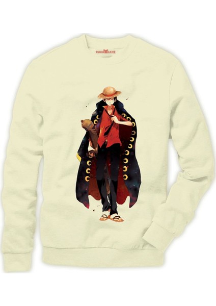 One piece Luffy Nami zoro ... Erkek Sweatshirt