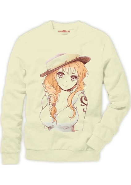 One piece Luffy Nami zoro ... Erkek Sweatshirt