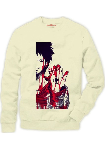 One piece Luffy Nami zoro ... Erkek Sweatshirt