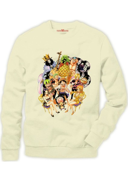 One piece Luffy Nami zoro ... Erkek Sweatshirt
