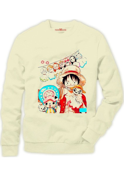 One piece Luffy Nami zoro ... Erkek Sweatshirt