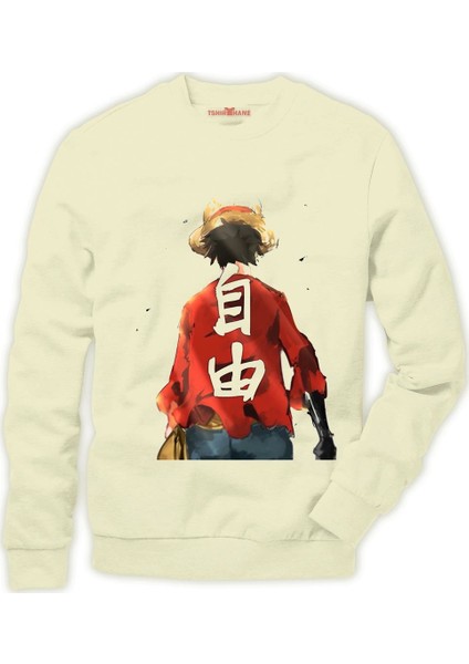 One piece Luffy Nami zoro ... Erkek Sweatshirt