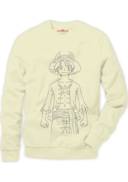 One piece Luffy Nami zoro ... Erkek Sweatshirt