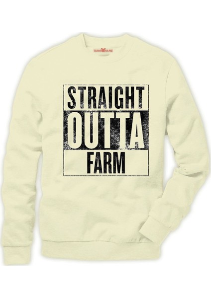 Pubg Straight Outta Farm Erkek Sweatshirt