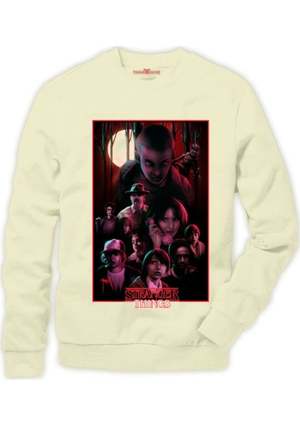 Stranger Things cover Erkek Sweatshirt