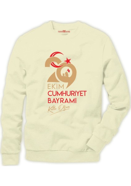 29 Ekim Cumhuriyet Bayramı Atatürk Erkek Sweatshirt