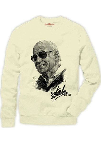 Stan Lee Marvel rip Erkek Sweatshirt