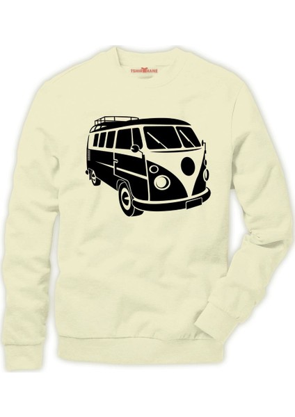 Volkswagen t1 minibüs vw Erkek Sweatshirt