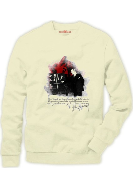 Baş öğretmen Atatürk Erkek Sweatshirt