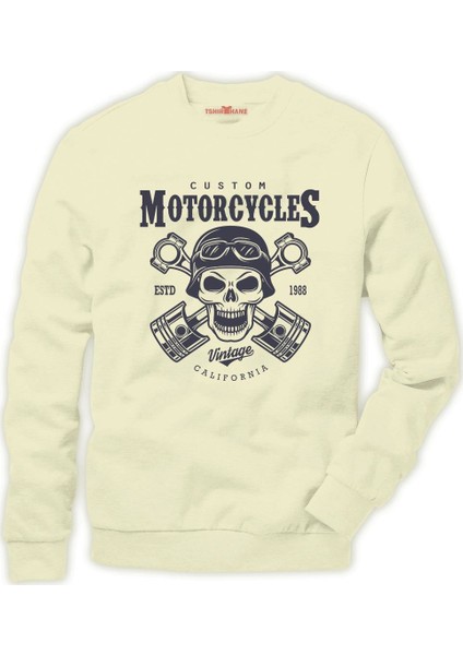 American costum vintage california Erkek Sweatshirt