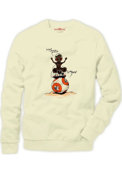 I am Groot play music Erkek Sweatshirt