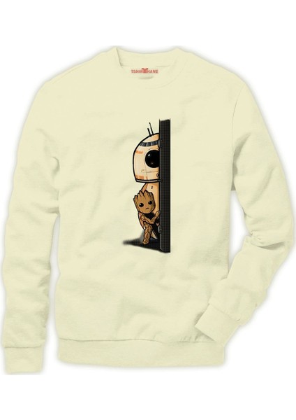I am Groot robotic Erkek Sweatshirt