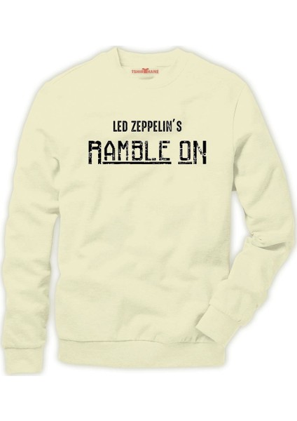 Led zeppelin ramble on Erkek Sweatshirt