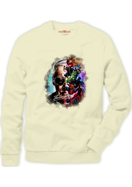 Marvel stan lee brush Erkek Sweatshirt