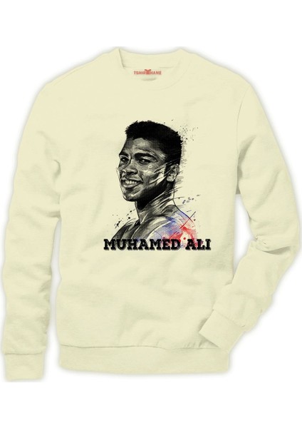 Muhammed ali brush Erkek Sweatshirt
