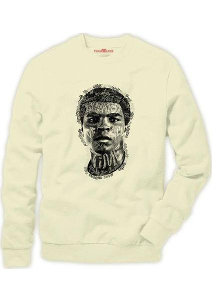 Muhammed ali illustrator Erkek Sweatshirt