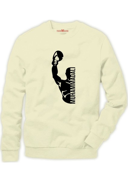 Muhammed ali yumruk Erkek Sweatshirt