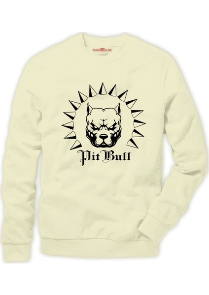 Pitbull retro Erkek Sweatshirt