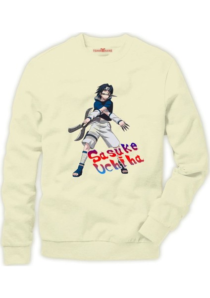 Sasuke Uchiha ninja Erkek Sweatshirt