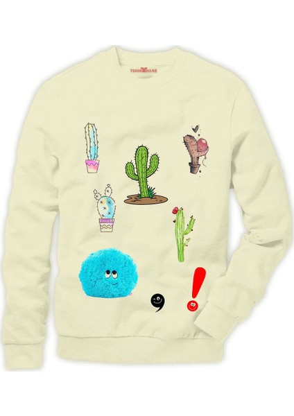 Kaktüs Cactus Erkek Sweatshirt