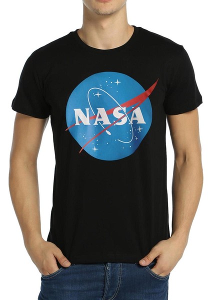 - Nasa Siyah Erkek T-Shirt
