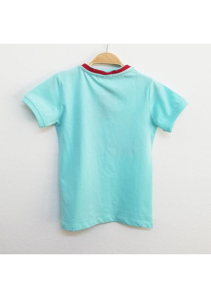Erkek Çocuk T-Shirt Cep Baskılı Turkuaz 7 Yaş K-245 fiyatları