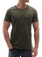 Erkek Bisiklet Yaka Basic Tişört Haki 3006 1
