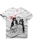 Aerosmith Cartoon Beyaz Erkek T-Shirt 1
