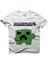 Minecraft Beyaz Erkek T-Shirt 1