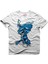 Blue Molotov Zombie Beyaz Erkek T-Shirt 1
