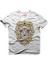 Lion Floral Beyaz Erkek T-Shirt 1