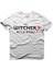 The Witcher 3 Wild Hunt Logo Beyaz Erkek T-Shirt 1