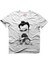 Nietzsche Cartoon Beyaz Erkek T-Shirt 1
