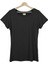 - Açık Yaka Salaş Antrasit Kadın T-Shirt 1