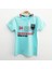Erkek Çocuk T-Shirt Cep Baskılı Turkuaz 7 Yaş K-245 1
