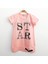 Kız Çocuk Star Baskı T-Shirt Pudra 10 Yaş K-270 1