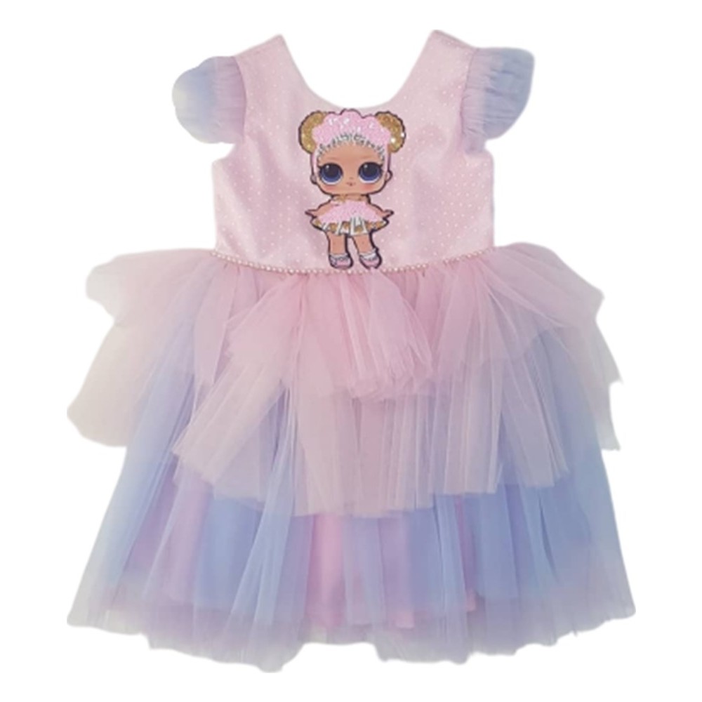 Şeker Kids 3028 Kız Çocuk Lol Bebek Abiye Elbise Fiyatı