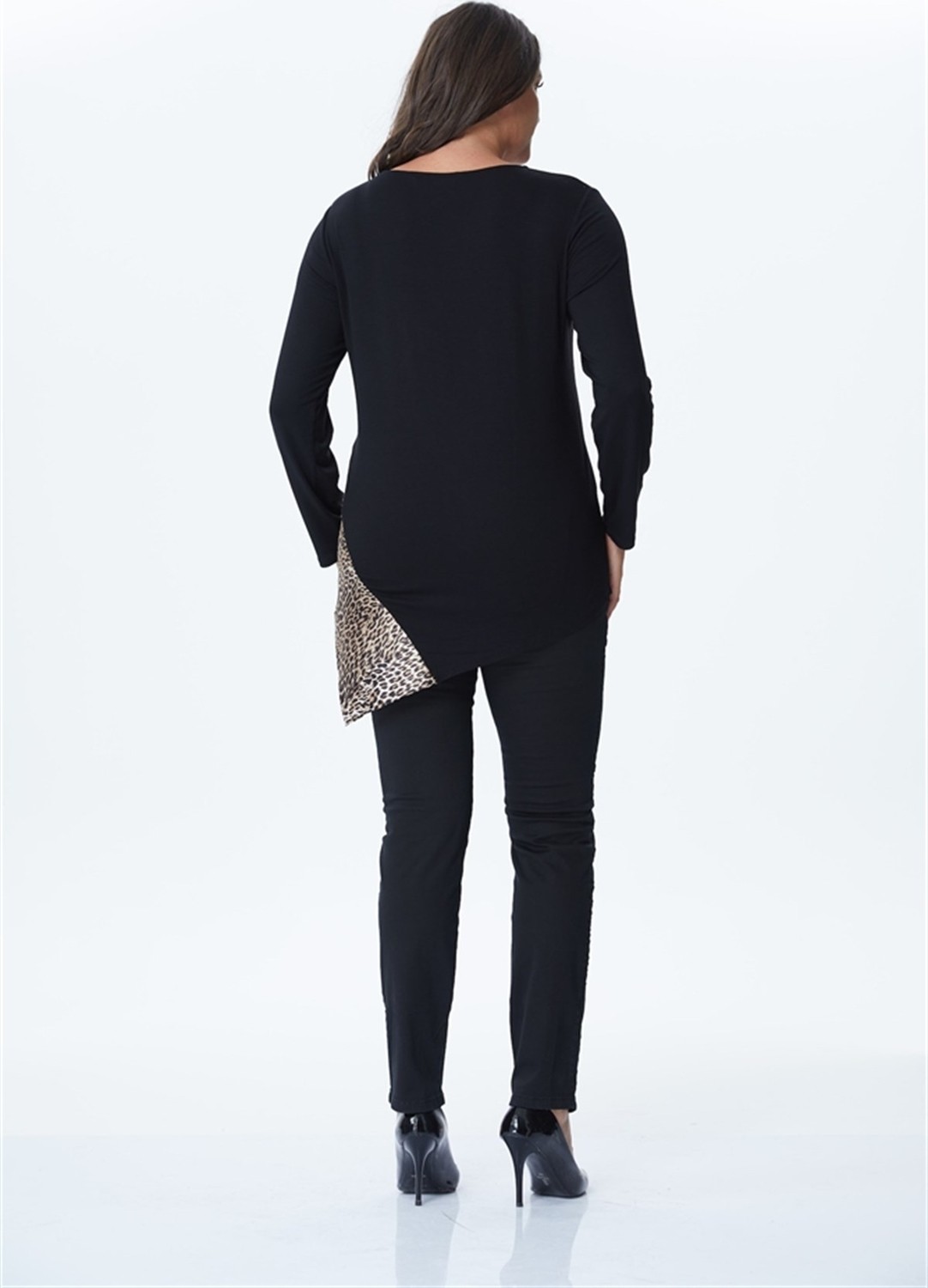 Myline Yırtmaç Detaylı Örme Tunik 34162 görsel 3