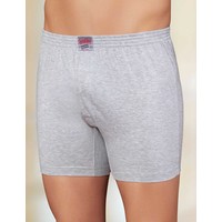 Şahinler Erkek Gri Penye Düğmeli Boxer ME010