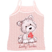 FullaModa Kız Çocuk Köpek Baskılı Atlet