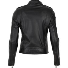 By Motto Jasmine Biker Kadın Deri Ceket