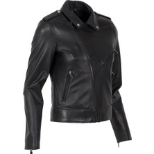 By Motto Jasmine Biker Kadın Deri Ceket