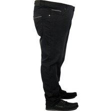 ModeXL Büyük Beden Erkek Pantolon Kot Classics 19701 Siyah