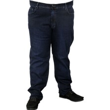 ModeXL Büyük Beden Erkek Pantolon Kot Classics 19702 Koyu Mavi
